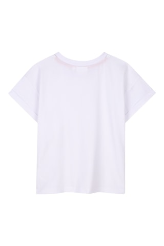 T-shirt in cotone bio - Bianco - Hugo