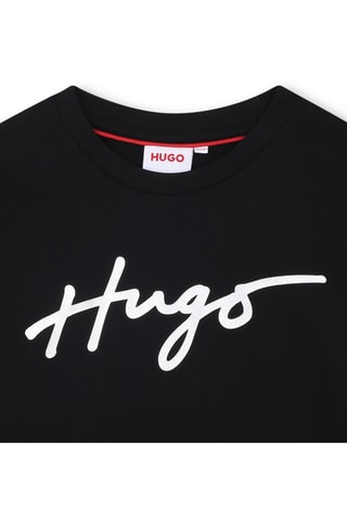 T-shirt in cotone bio - Nero - Hugo