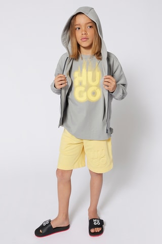 T-shirt in cotone bio - Grigio - Hugo
