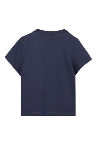 T-shirt in cotone bio - Blu scuro - Boss