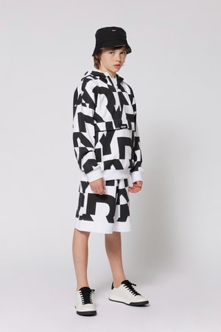 Felpa con cappuccio - Bianco - DKNY