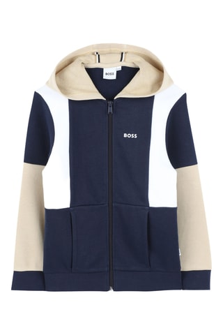 Felpa con cappuccio - Navy - Boss