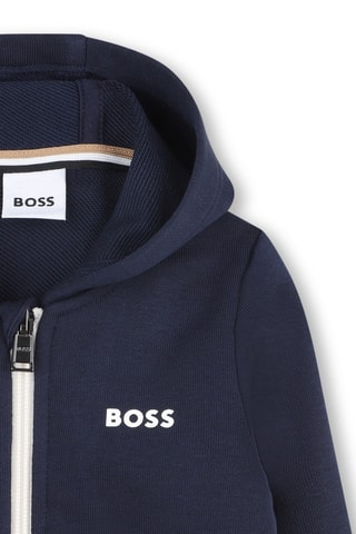 Felpa con cappuccio - Navy - Boss