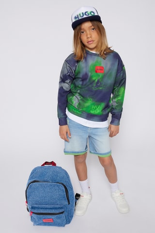 Felpa tie and dye - Verde chiaro - Hugo