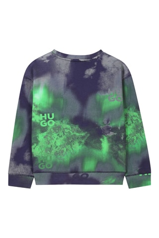 Felpa tie and dye - Verde chiaro - Hugo