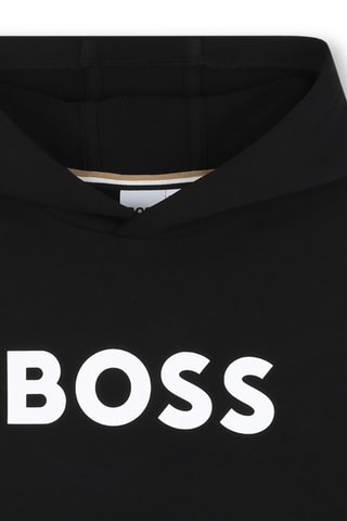Felpa con cappuccio - Nero - Boss