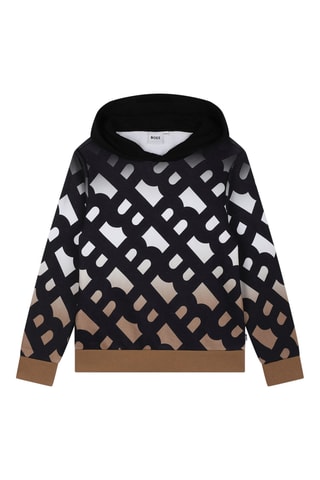 Felpa con cappuccio - Nero - Boss