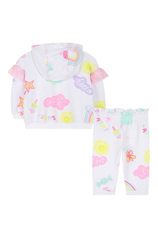 Felpa con cappuccio e pantaloni - Grigio chiaro