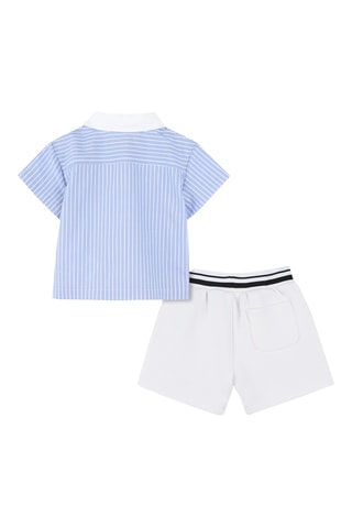 Camicia e shorts - Blu e bianco - Karl Lagerfeld