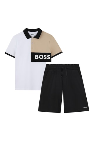 Polo e shorts - Nero - Boss