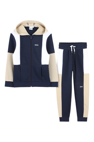 Felpa con cappuccio e pantaloni sportivi - Navy - Boss