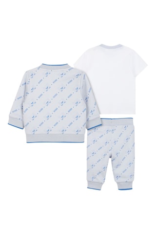 Set 3 pezzi in cotone bio - Celeste - Boss