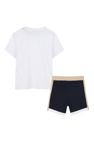 T-shirt e shorts - Bianco - Boss