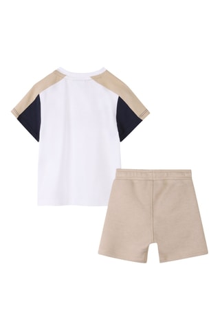 T-shirt e shorts - Bianco - Boss