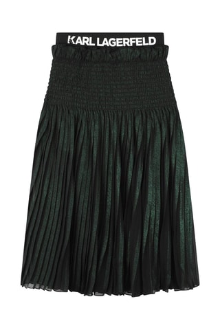 Gonna plissé - Verde scuro - Karl Lagerfeld