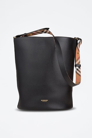 Sac seau en cuir Medium Bucket Lgl - Noir