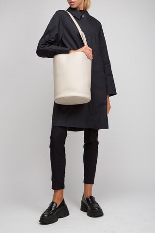 Sac seau en cuir Large Bucket Lgl - Blanc