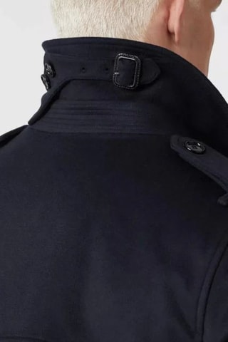 Manteau en laine et cachemire Wimbledon - Bleu marine de minuit