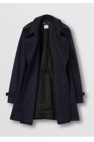 Manteau en laine et cachemire Wimbledon - Bleu marine de minuit