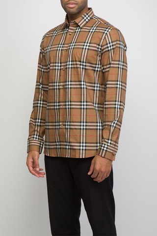 Chemise Shefford Check - Marron clair