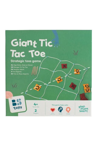 Tres en raya gigante de madera - Desde 4 años