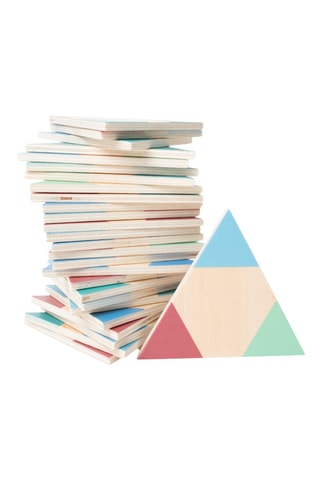 Domino triangle en bois - 35 pièces - Dès 6 ans