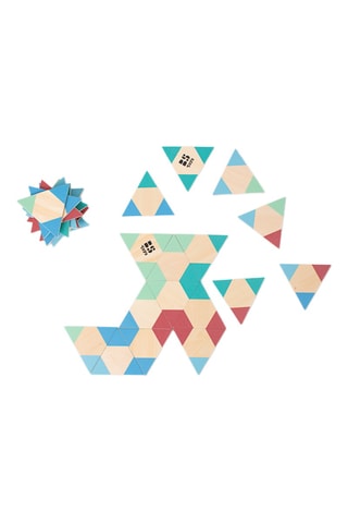 Domino triangle en bois - 35 pièces - Dès 6 ans