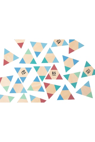Domino triangle en bois - 35 pièces - Dès 6 ans
