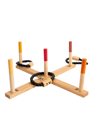 Jeu des anneaux en pin - Dès 6 ans