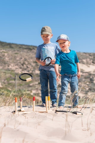 Jeu des anneaux en pin - Dès 6 ans
