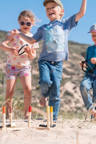 Jeu des anneaux en pin - Dès 6 ans