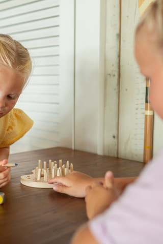 Mémo pinceaux en bois - Dès 4 ans