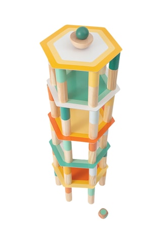 Tour d'équilibre géante en bois - Dès 5 ans