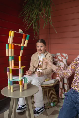 Tour d'équilibre géante en bois - Dès 5 ans