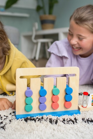Jogo ludo-educativo em madeira - A partir dos 4 anos