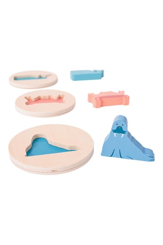 Puzzle des formes en bois - 6 pièces - Dès 18 mois