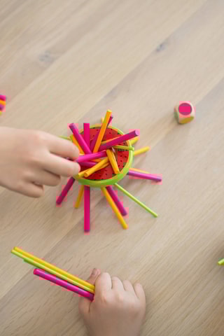 Mikado Melão em madeira - A partir dos 5 anos