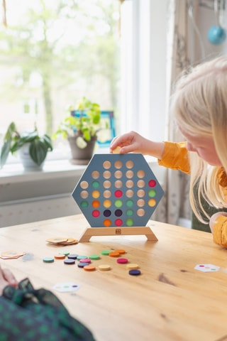 3 en ligne en bois - Dès 8 ans