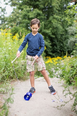 Diabolo en bois - 3 pièces - Dès 6 ans