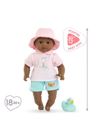 Muñeco Bebé Baño Alyzée y pato - Desde 18 meses - 30 cm
