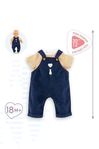 Camiseta y peto para muñeco Corolle - 30 cm - Desde 18 meses