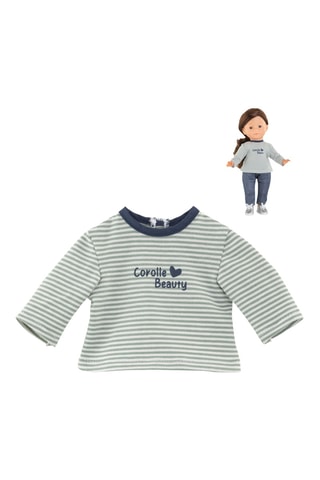 Camiseta de rayas de manga larga para muñeca Corolle - 36 cm - Desde 3 años