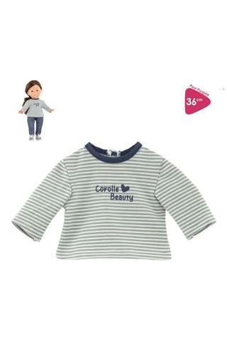Camiseta de rayas de manga larga para muñeca Corolle - 36 cm - Desde 3 años