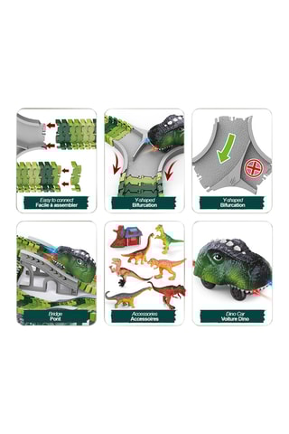 Circuito elettrico modulabile Univers Jurassic - 237 pezzi