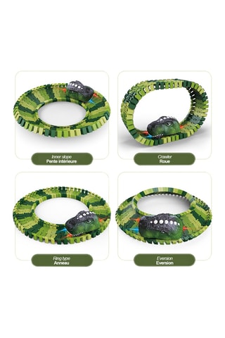 Circuito elettrico modulabile Univers Jurassic - 237 pezzi