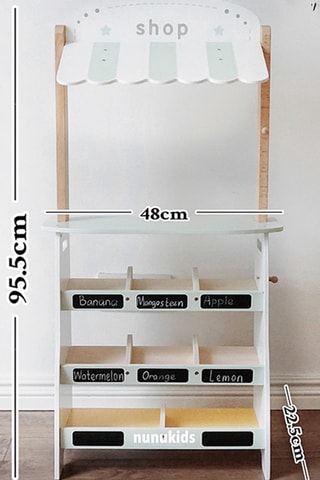 Banco del mercato TechKidz - In legno - Con carrello