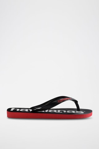 Chanclas Top Logomania 2 - Negro y blanco