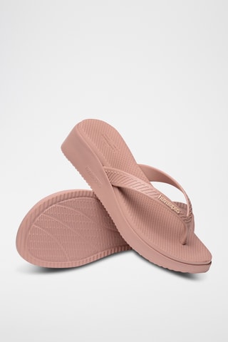 Chanclas de cuña High Platform - Rosa