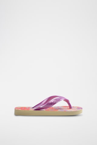 Chanclas Kids Flores - Rosa y violeta