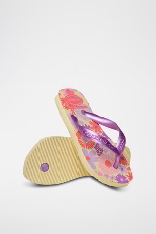 Chanclas Kids Flores - Rosa y violeta